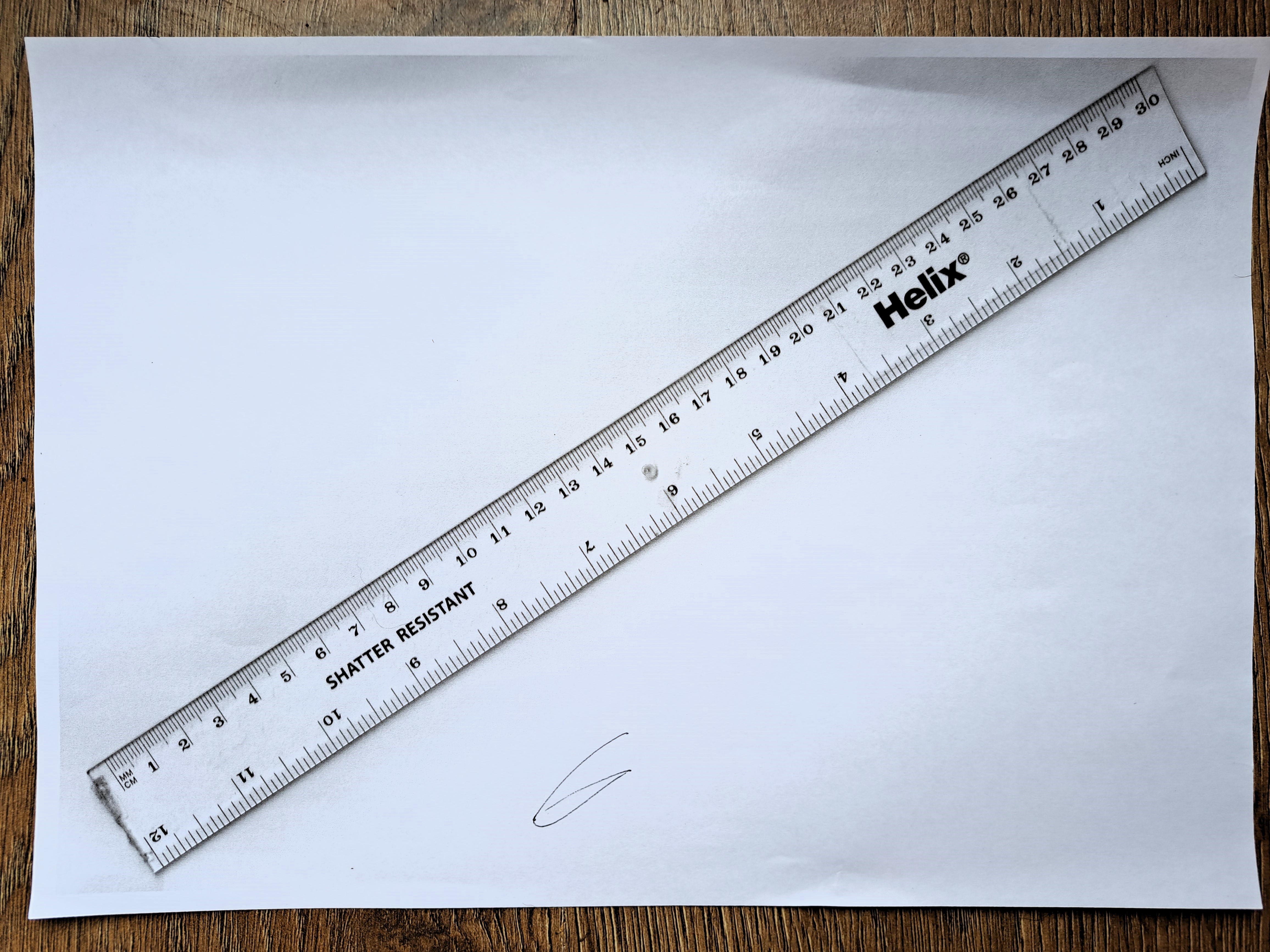 Ruler for measuring body parts